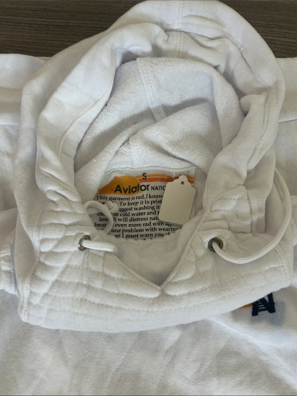 Aviator Nation NWT white Ninja Hoodie - Picture 3 of 4
